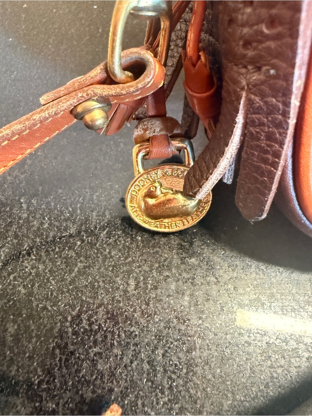 Brown & Tan Leather Crossbody Camera Bag - Picture 2 of 14